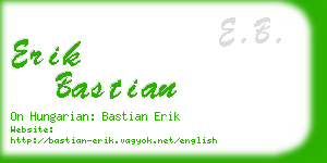 erik bastian business card